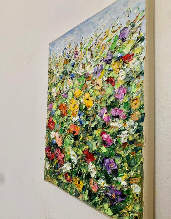 Colorful summer flowers