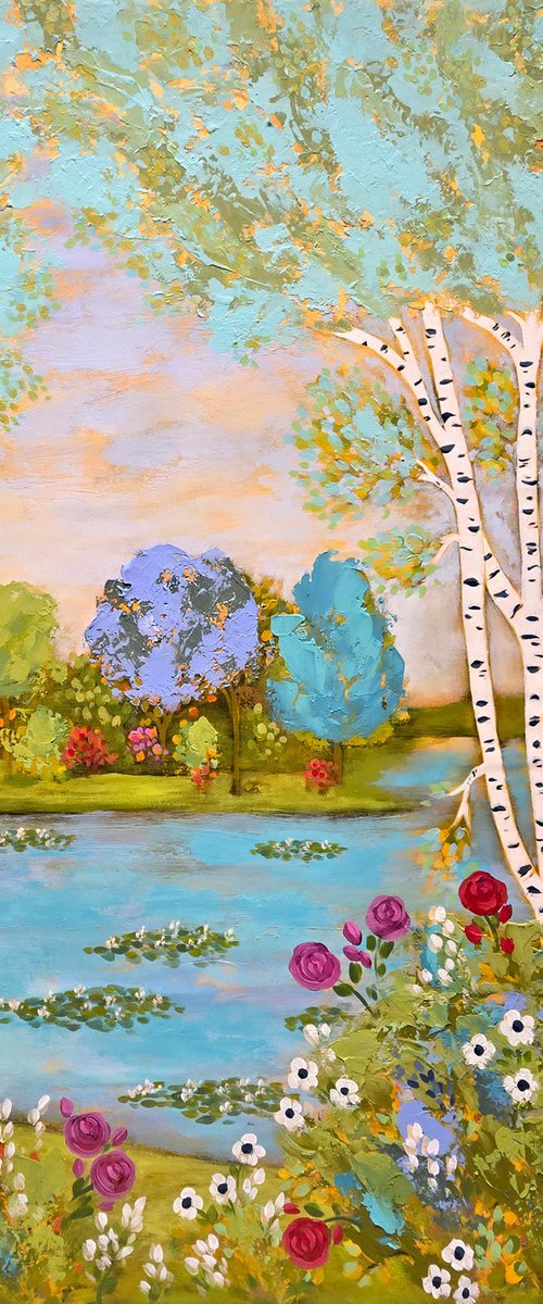 River Birches by Karen Rieger