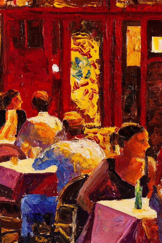 Evening cafe