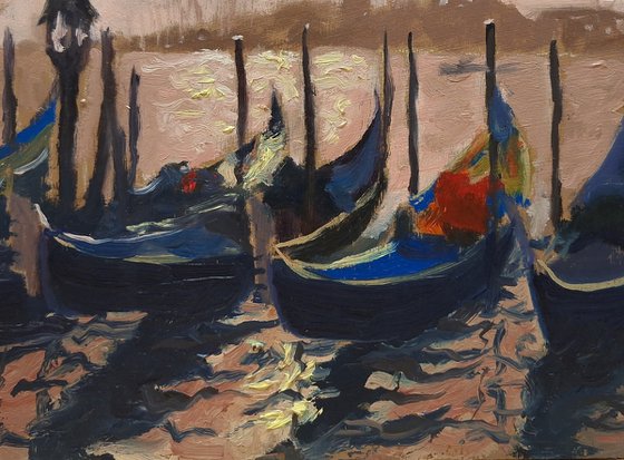 Gondolas In Venice