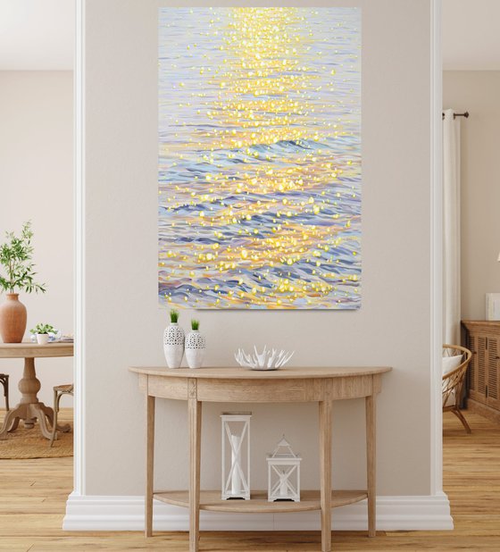Shimmering water.