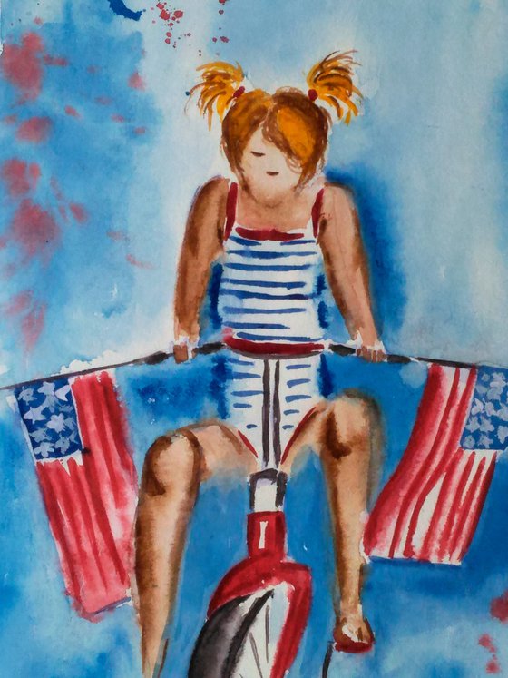 American Flag Painting