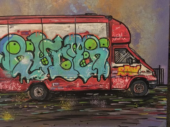 Graffitied Van 2