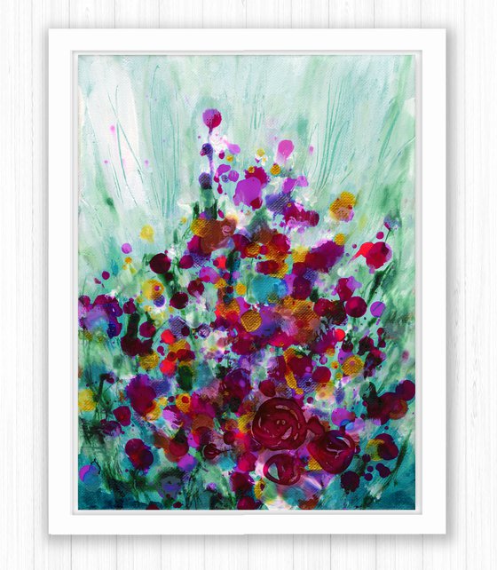 Candy Flourish 2 - Flower Painting  by Kathy Morton Stanion