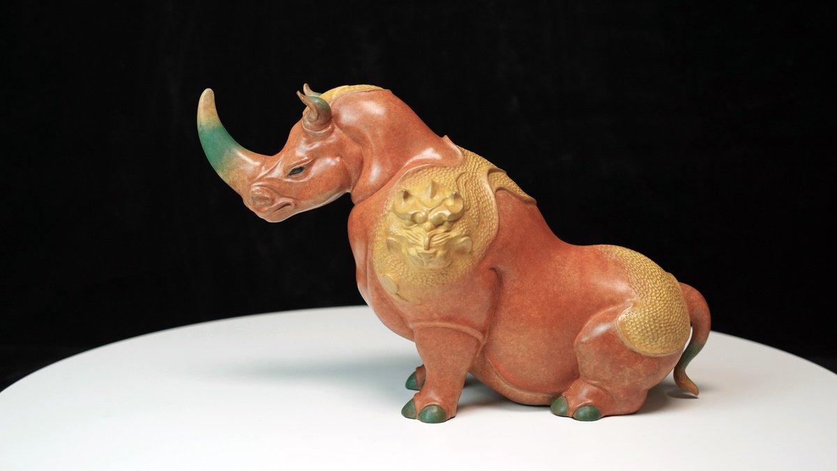 Rhino General?Dunhuang color? by Zhao Yongchang ???