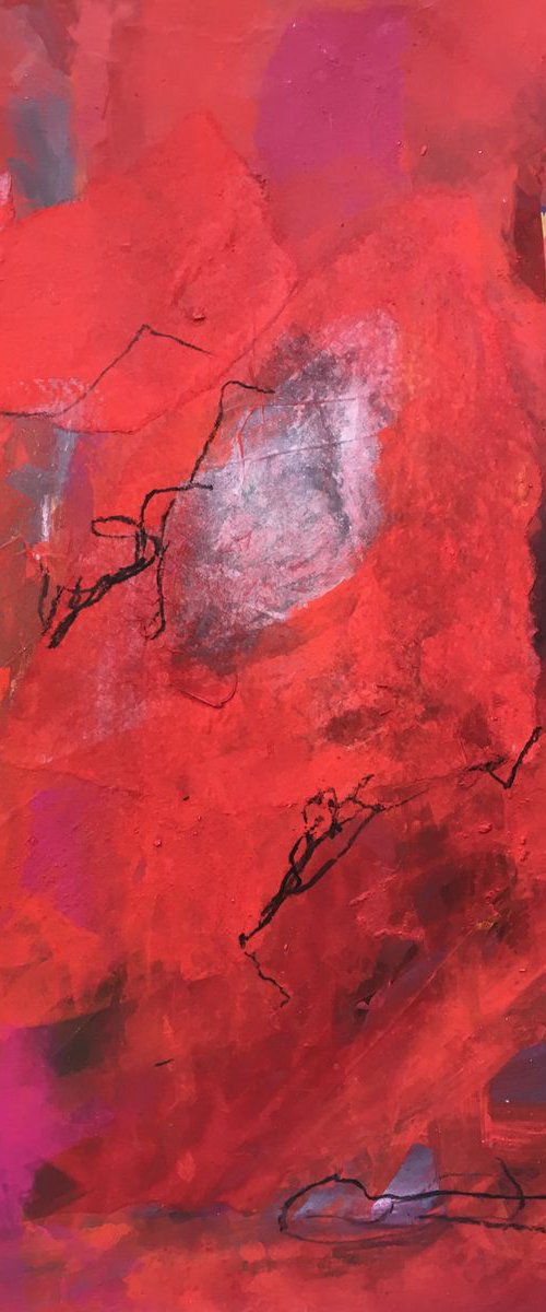 Red Study by Angela  Dierks