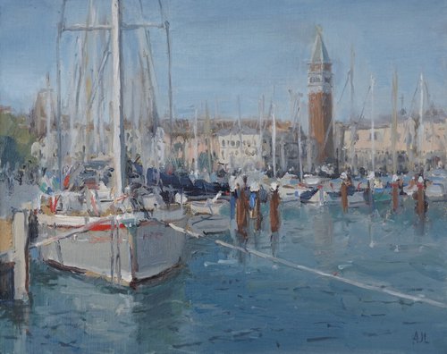 San Giorgio Maggiore Harbour, Venice by Alex James Long