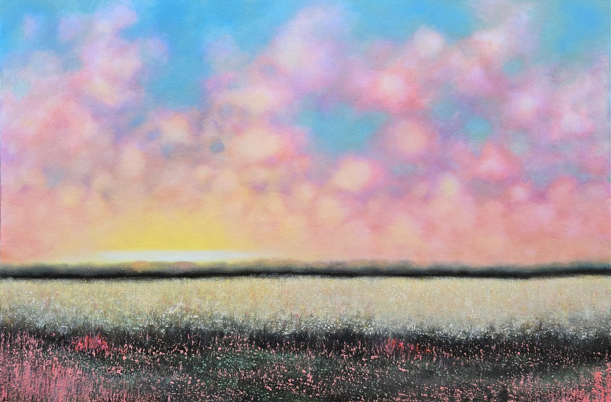 Impressionistic Landscape Oil Painting By Faith Patterson, 36 X 24, Present, Original Artwork