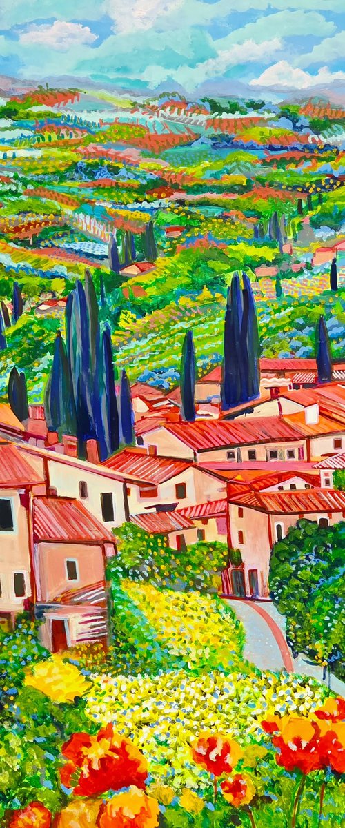 Landscape of Tuscany by Alexandra Djokic
