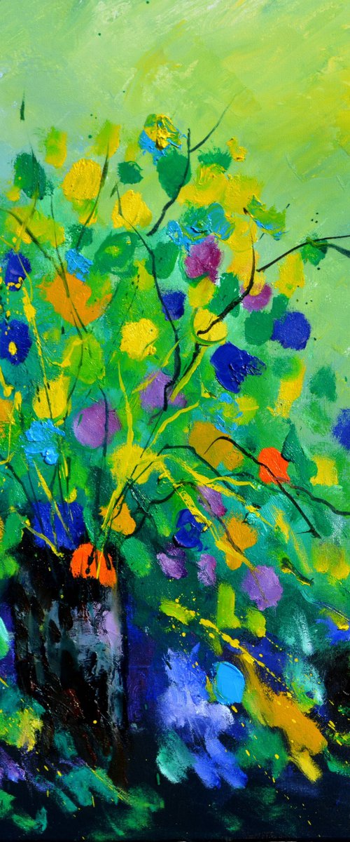 A colourful still life by Pol Henry Ledent