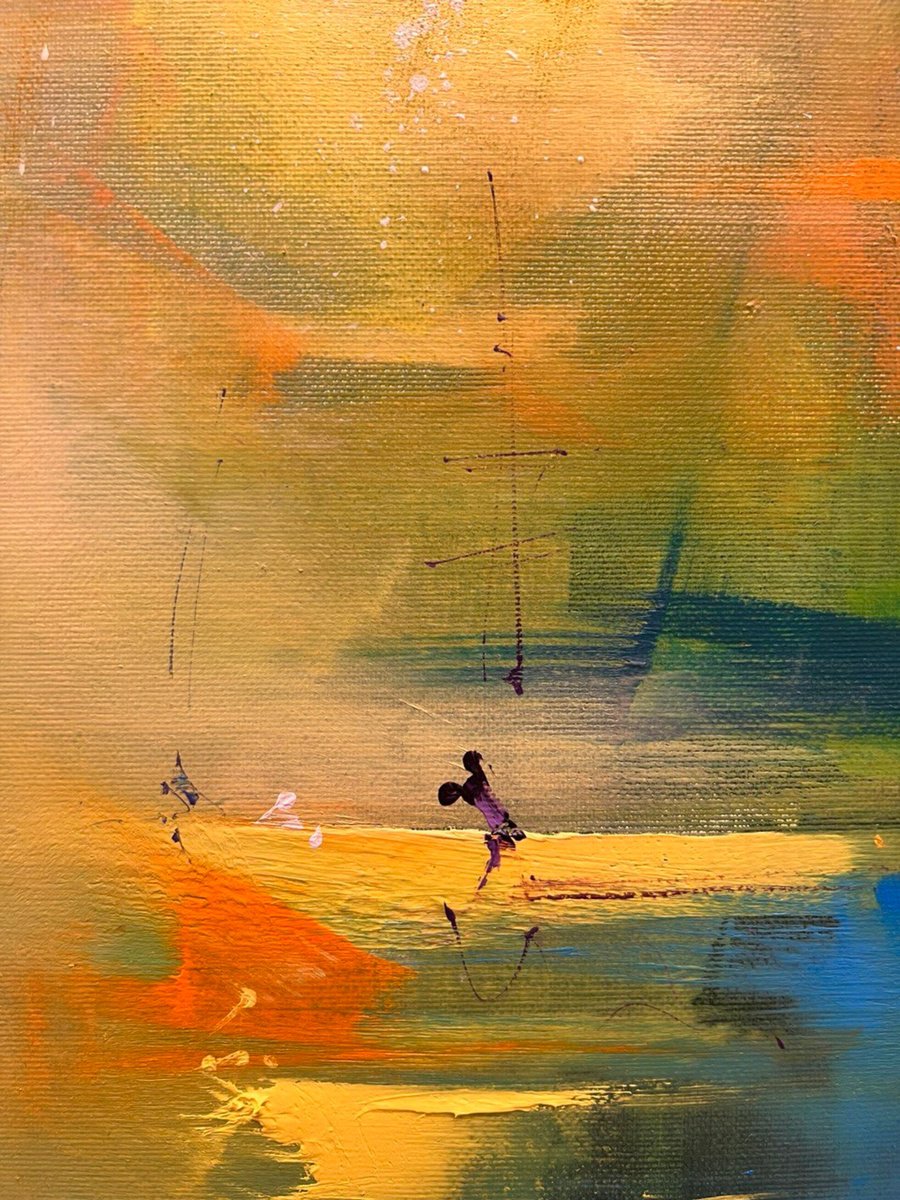 Landscape Oil Painting By Arman Allakhverdian, 14 X 20, The Sea Song, Original Artwork