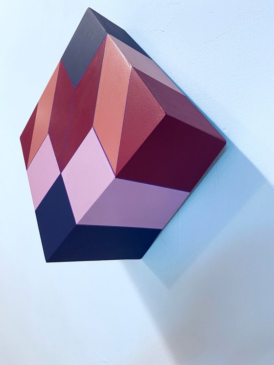 Violet Spectrum, part of an installation: dear white cube