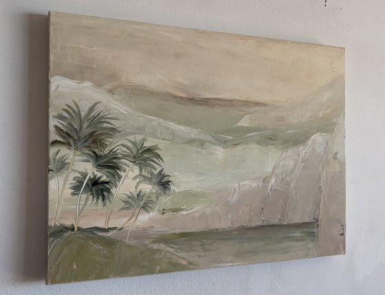 Tropical sea sand dune landscapes mountains