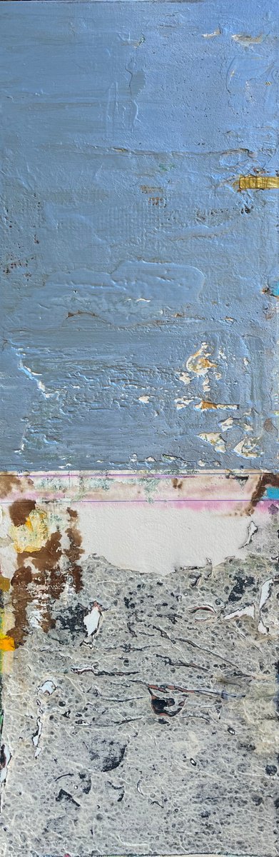 Abstract Painting By Jason Forcier, 12 X 36, Hard To Say, Original Artwork