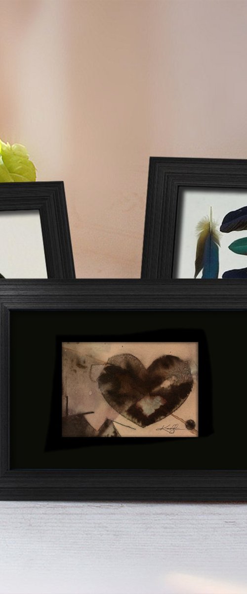 Heart 2020-4 -  Mixed Media Painting by Kathy Morton Stanion by Kathy Morton Stanion
