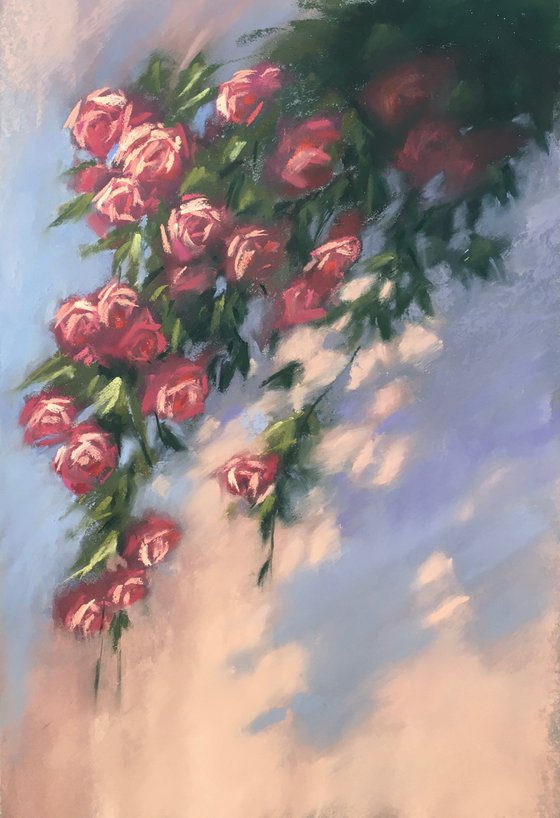 ROSES ON THE WALL