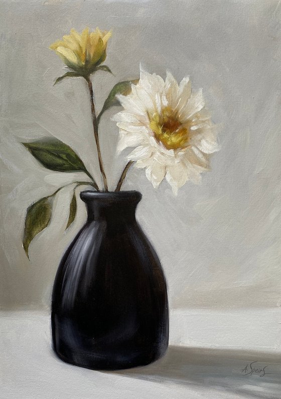 Still life with a black vase (I)