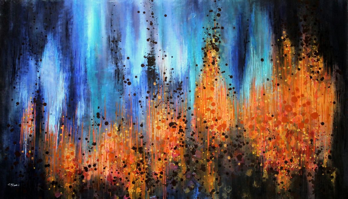 The Unseen - Large original abstract painting by Cecilia Frigati