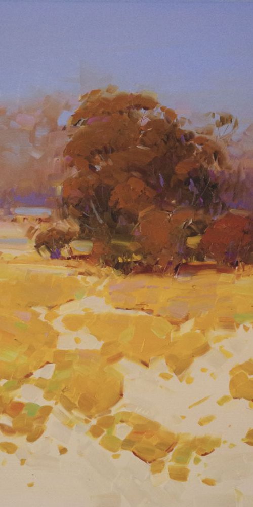 Autumn Palette Landscape  oil painting One of a kind Signed with Certificate of Authenticity by Vahe Yeremyan