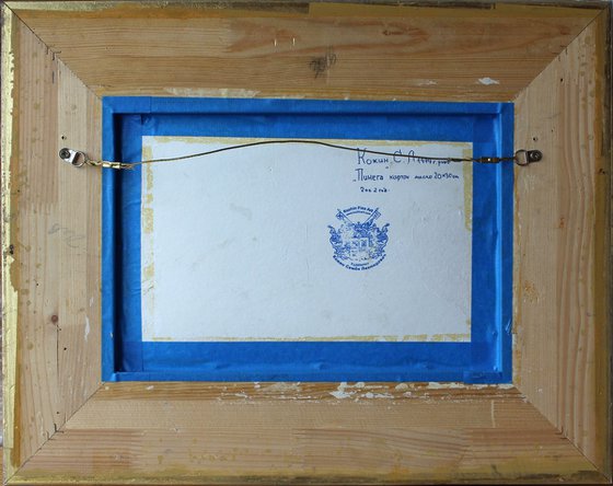 Pinega. Bathhouse by the river