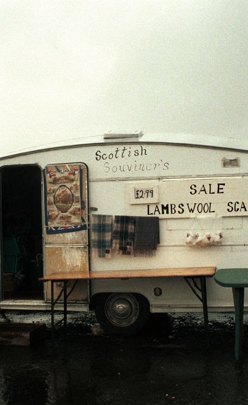 Scottish souviners caravan (brilliant spellings) by Nadia Attura