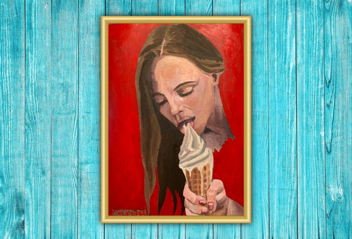 Ice Cream - Carb Craving - Oil and Acrylic Painting by Ryan  Louder