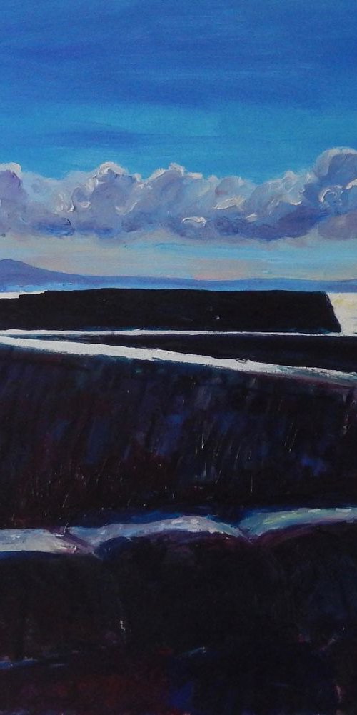 Pittenweem Harbour Walls by Stephen Howard Harrison