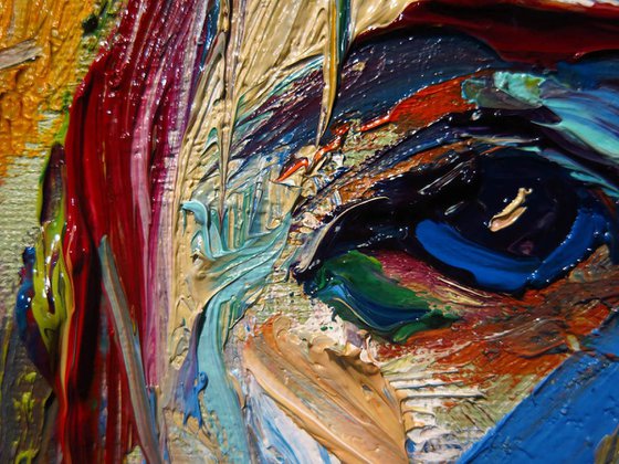 Original Oil Painting Girl