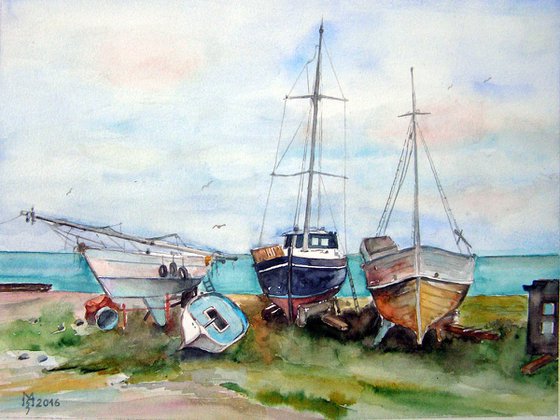 OLD BOATS IN JERISOS