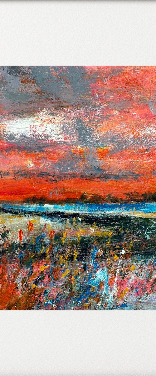 Evening Skies, Marshes by Teresa Tanner