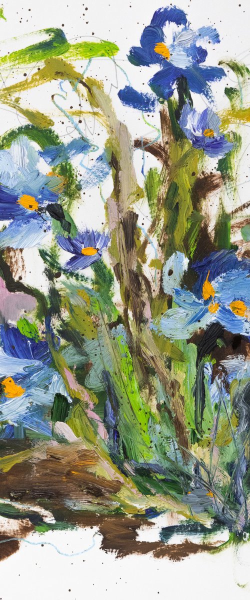 Bouquet bleu by Chantal Proulx