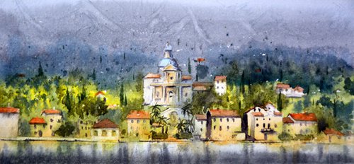 Montenegro #43 17x36 cm 2019 by Nenad Kojić watercolorist
