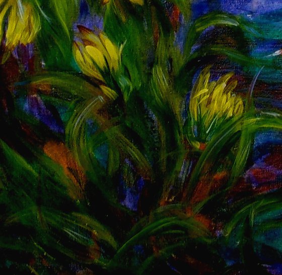 Sunflowers at Dusk