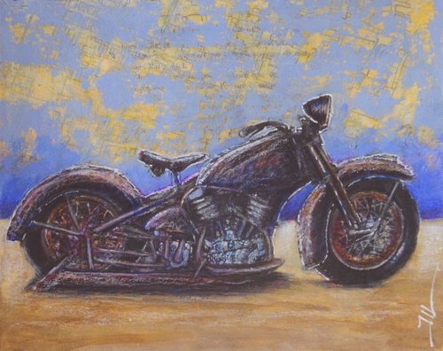 Old motorcycle by Jean-Luc Lacroix