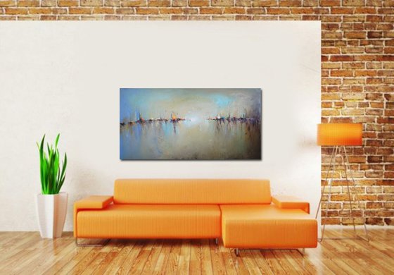 Horizons 3, Abstract landscape painting
