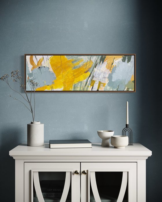 Daffodil Yellow and Dusty Blue