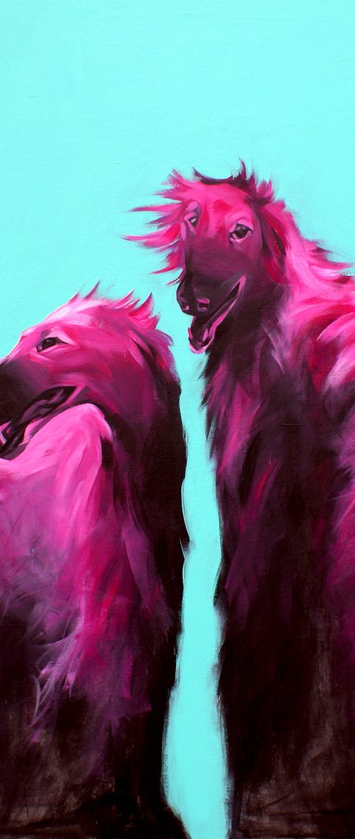 Pink Dogs by Inga Makarova