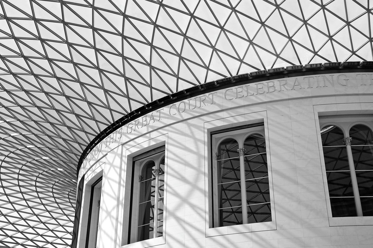 Photorealistic Cityscapes Photograph By Alex Cassels, 24 X 17, The Great Court, Original Artwork