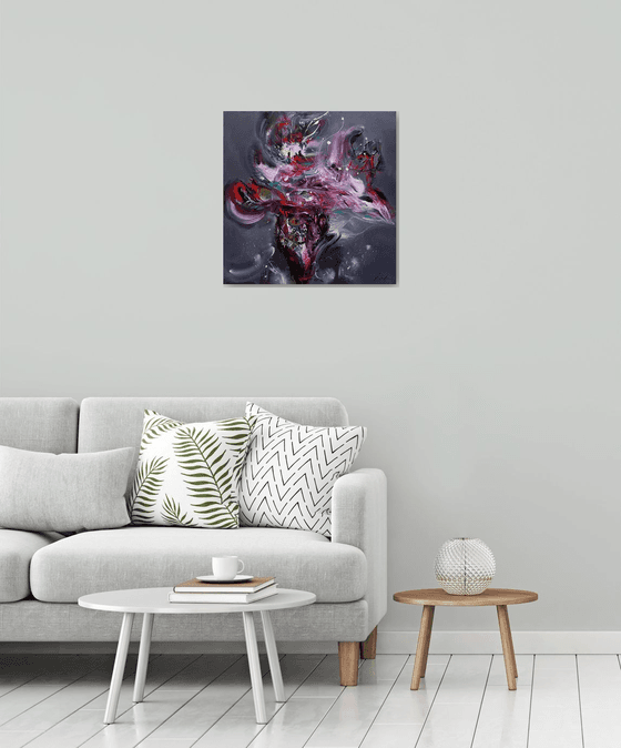 Etheral carmin still life