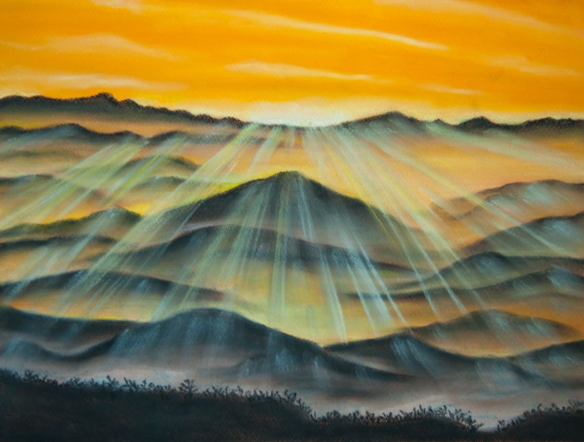 Mountains Sunrise by Yulia McGrath
