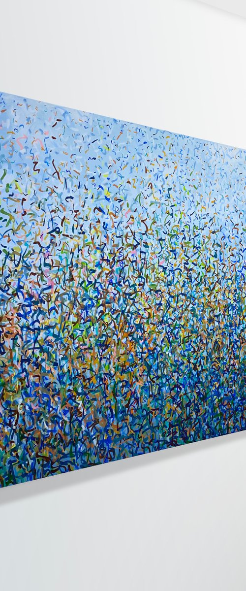 Leura Bush Dance 152 x 66cm acrylic on canvas by George Hall