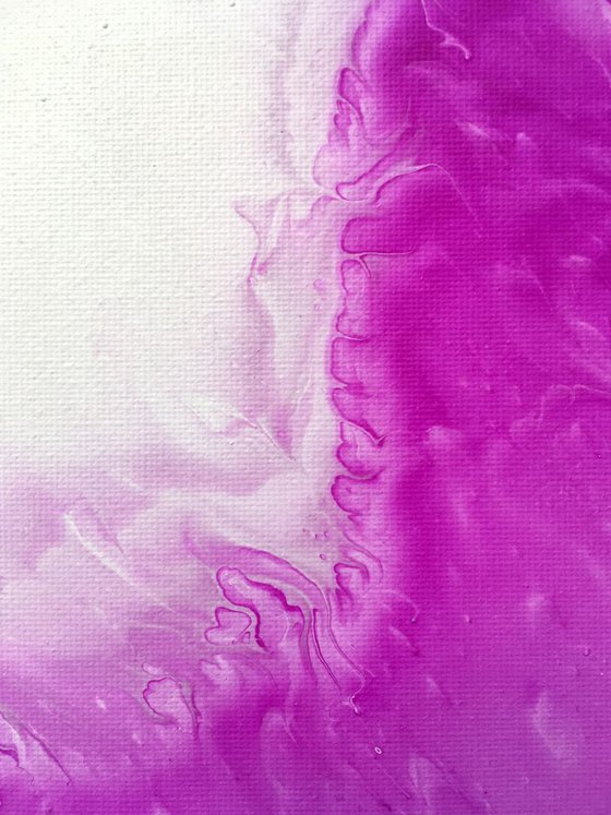 "Purple Haze" - SAVE as SERIES - Original Triptych, Abstract PMS Acrylic Paintings Series