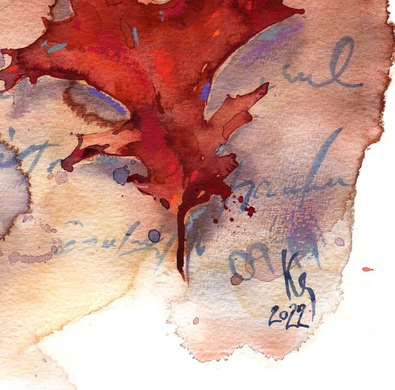 "Autumn Diary" - original watercolor artwork