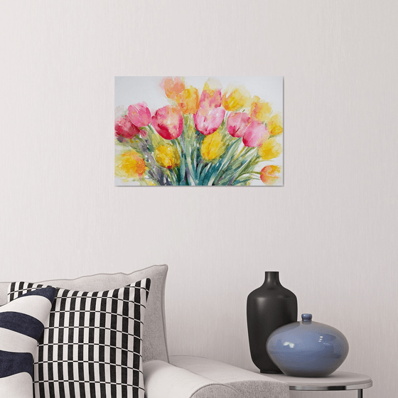 Morning Radiance_ Tulips