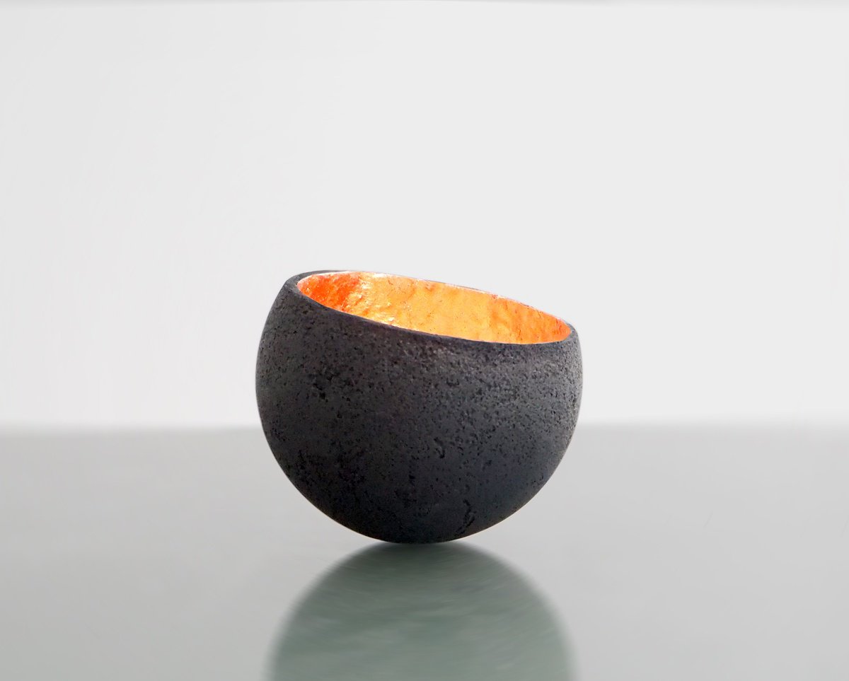 Organic Abstract Sculpture By Tracy Nicholls, 3 X 2", Glow, Original Artwork