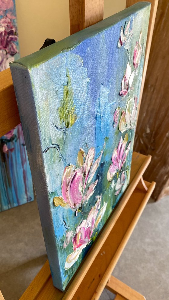 Magnolia Blossom Oil Art