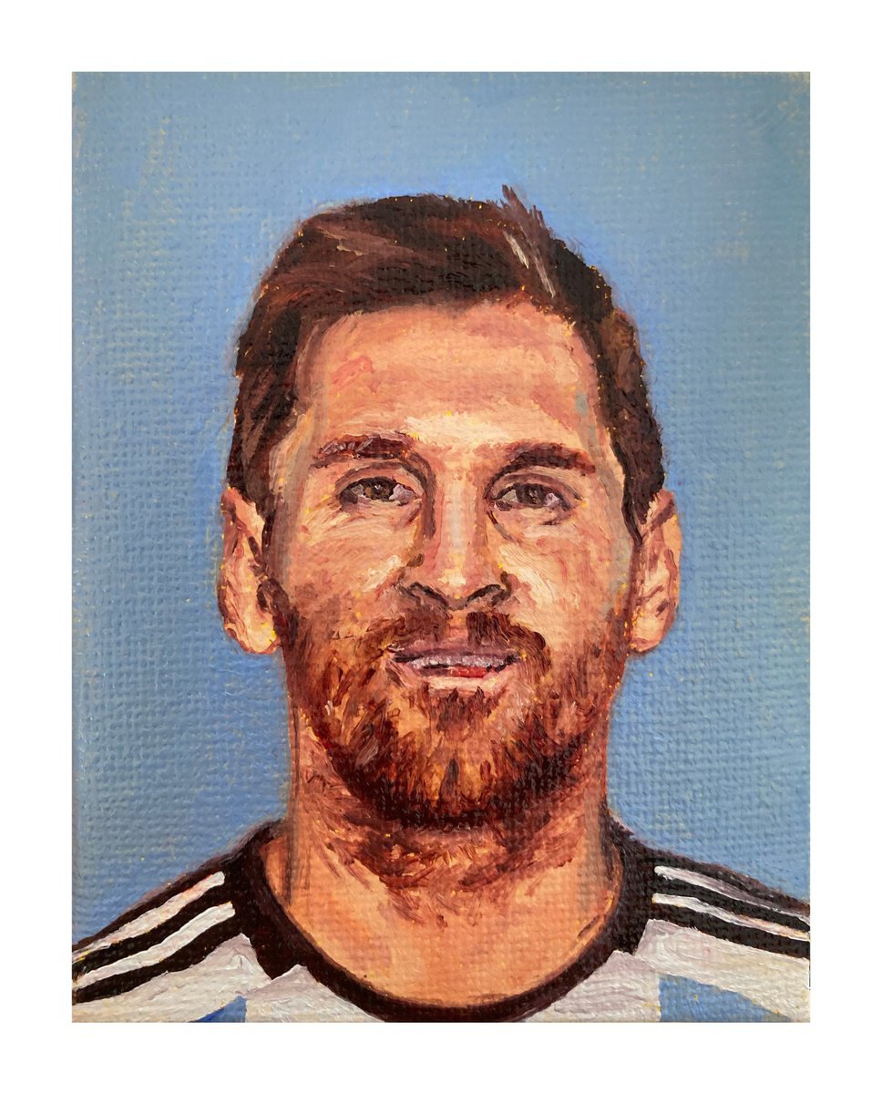 no. 155 - Portrait of Lionel Messi by J R Root