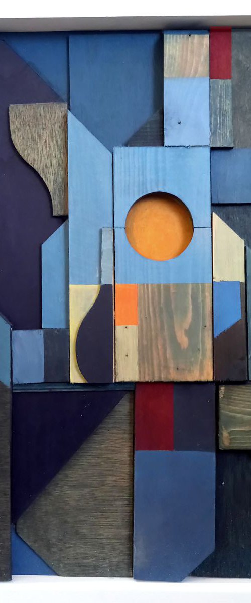 Red and Blue Relief by Liam Hennessy