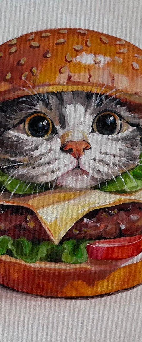 Burger Cat by VICTO