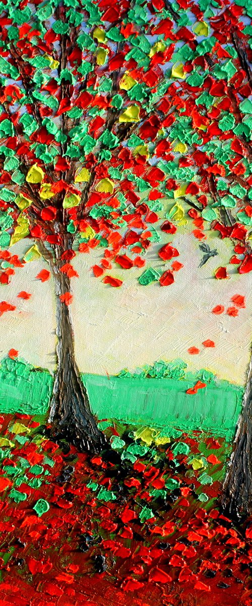 Falling Leaves I by Paul J Best